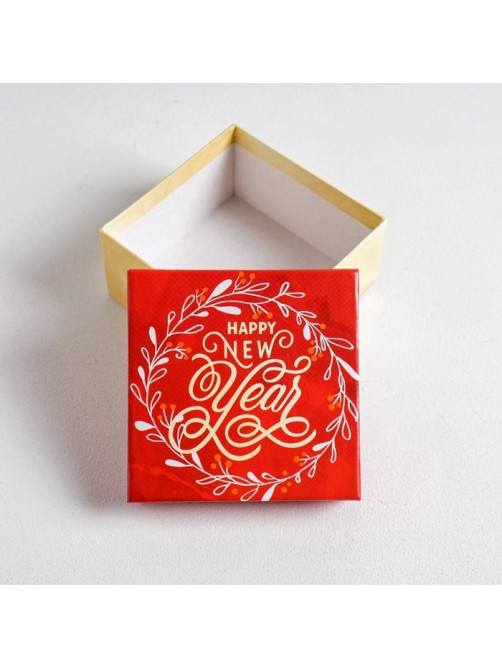 Набор подарочных коробок 6 в1 Happy new year, 10×10×6 - 20×20×11 см, Новый год