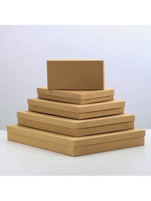 Набор коробок 5в1 «Крафт однотонный», 40×30×5 - 20×10×3 см