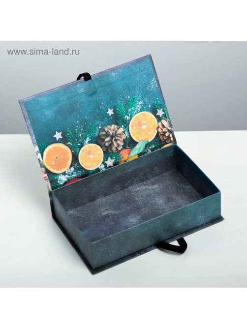 Коробка подарочная - книга «С Новым годом», 20×12.5×5 см