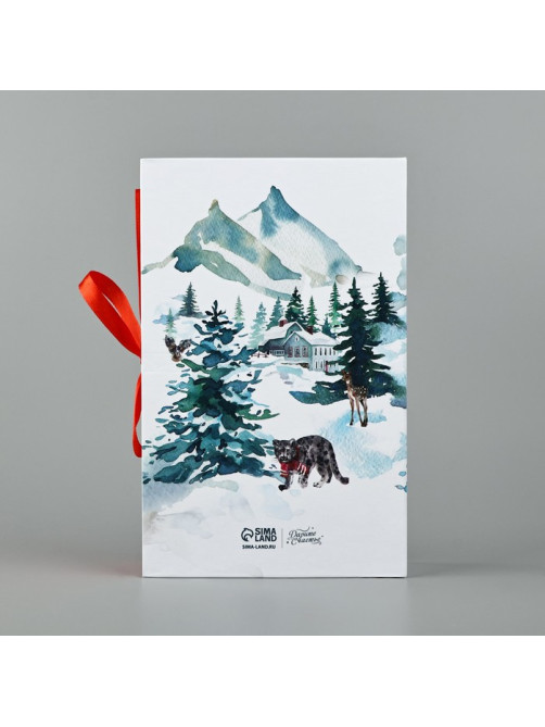 Коробка - книга новогодняя «С Новым годом», 20×12.5×5 см