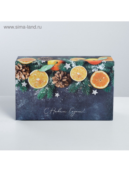 Коробка подарочная - книга «С Новым годом», 20×12.5×5 см