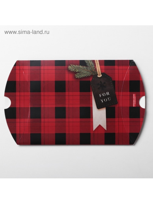 Коробка подарочная новогодняя складная «Уютного Нового года», 19×14×4 см