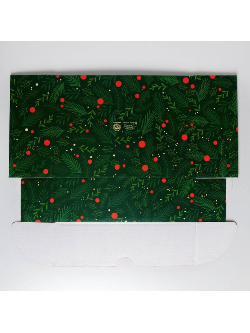 Коробка подарочная новогодняя складная «С Новым годом», 30.5×22×9.5 см