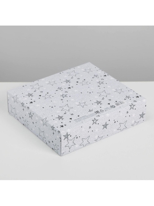 Коробка подарочная, упаковка, «Для тебя хоть звёзды», 20×18×5 см, БЕЗ ЛЕНТЫ