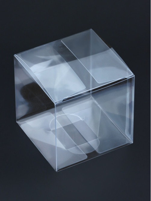 Складная прозрачная коробка из PVC, для упаковки подарков, 7×7×7 см