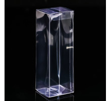 Складная прозрачная коробка из PVC, для упаковки подарков, 5×5×15 см