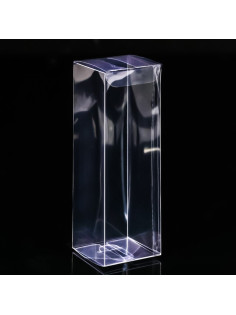Складная прозрачная коробка из PVC, для упаковки подарков, 5×5×15 см