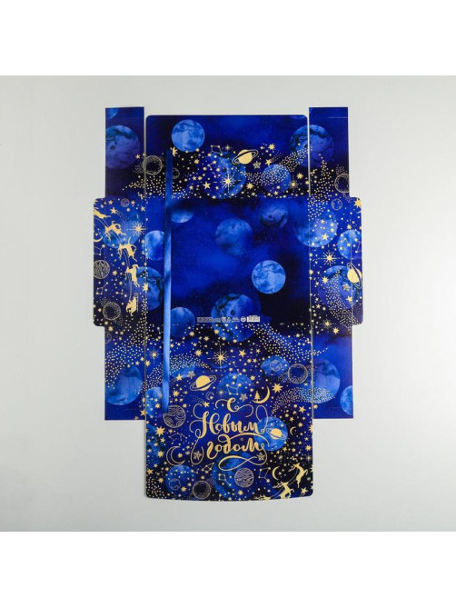 Коробка подарочная новогодняя складная «С Новым годом», 31×24.5×8 см