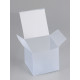 Складная прозрачная коробка из PVC, для упаковки подарков, матовая 10×10×10 см