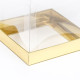 Коробка с PVC Мини «Золото» для цветов и подарков, 10×10×12 см