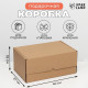 Коробка самосборная «Почтовая», бурая, 40×27×18 см