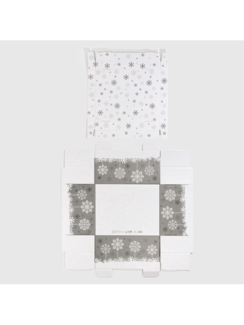 Коробка подарочная новогодняя складная Let it snow, 31×25.5×16 см, Новый год