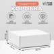 Коробка самосборная, белая, для подарков, хранения и отправки посылок, 26×24×10 см