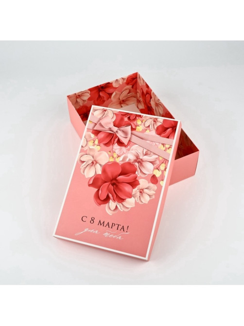 Коробка подарочная складная, упаковка, «С 8 марта», 30×20×9 см