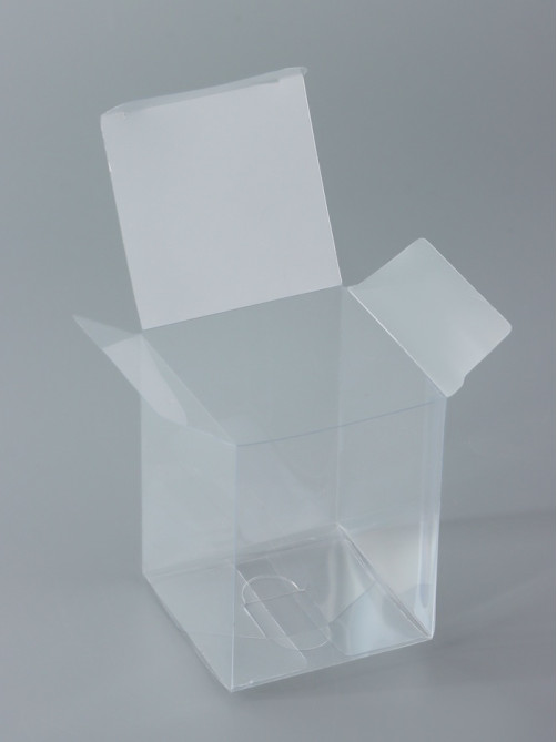Складная прозрачная коробка из PVC, для упаковки подарков, 6×6×8 см