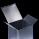 Складная прозрачная коробка из PVC, для упаковки подарков, матовая 10×10×10 см