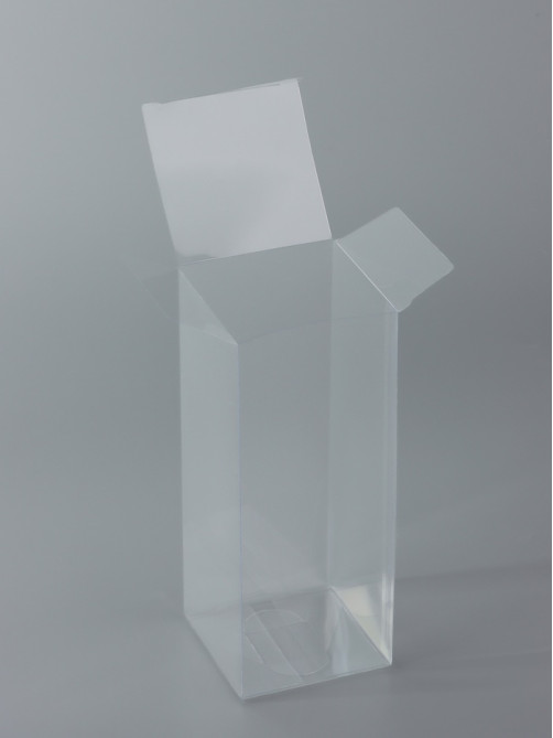 Складная коробка из PVC, прозрачная, 7×7×18 см