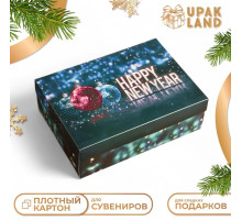 Подарочная коробка, сборная «Новогодняя ночь», 24×17×8 см