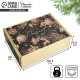 Коробка подарочная новогодняя складная Present, 30.5×22×9.5 см, Новый год
