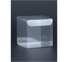 Складная прозрачная коробка из PVC, для упаковки подарков, 7×7×7 см