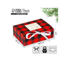 Коробка подарочная новогодняя складная «Новый год», 16.5×12×5 см