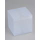Складная прозрачная коробка из PVC, для упаковки подарков, матовая 10×10×10 см