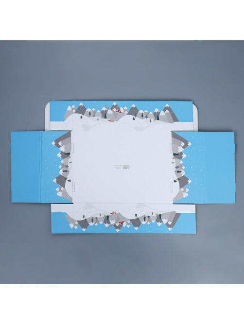 Коробка подарочная новогодняя складная «С Новым годом», 30.5×22×9.5 см