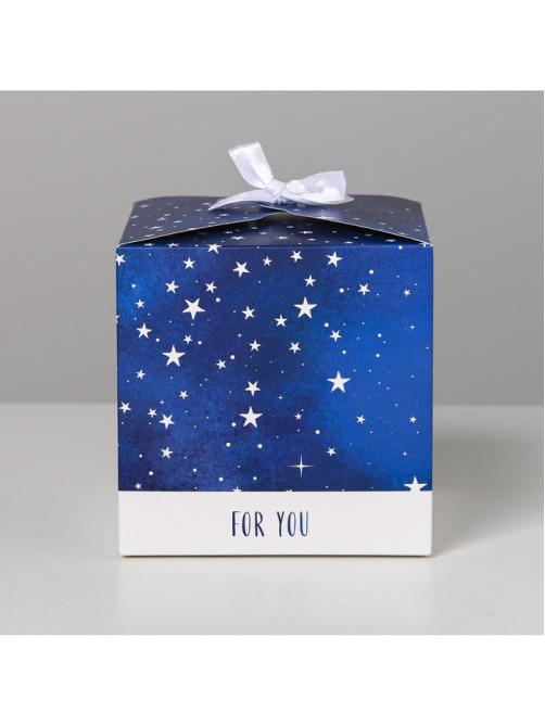 Коробка подарочная складная, упаковка, «Космос: For you», 12 х 12 х 12 см