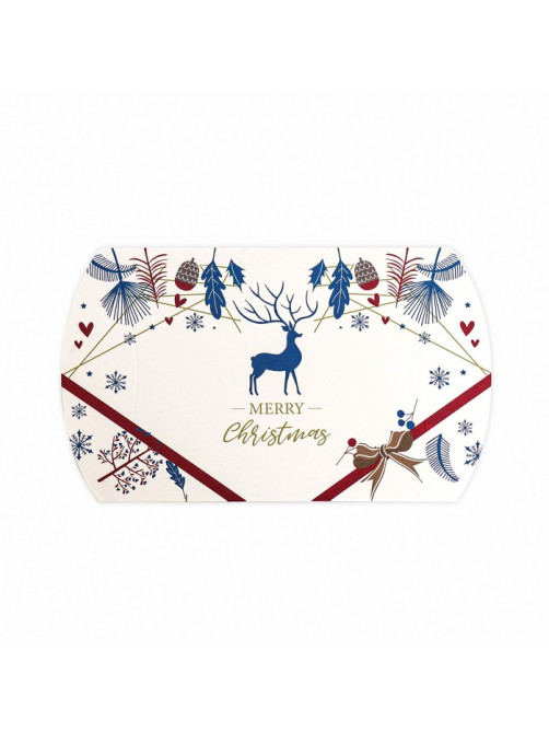 Коробка складная, подарочная новогодняя Merry christmas 15×11×3 см