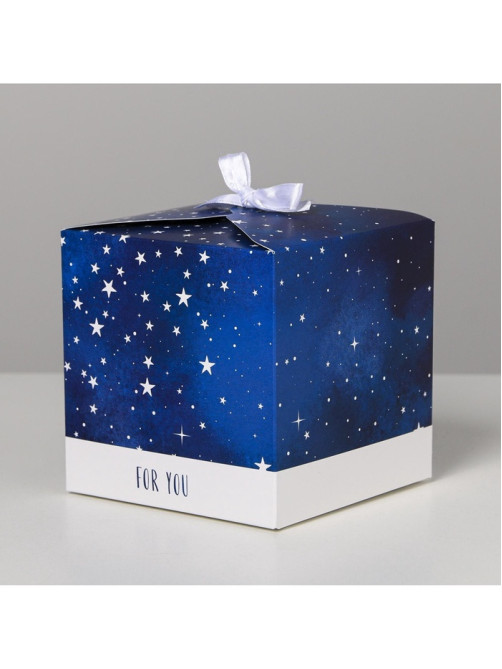 Коробка подарочная складная, упаковка, «Космос: For you», 12 х 12 х 12 см