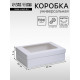 Коробка подарочная складная, упаковка, «Белая», с окном 30×20×9 см