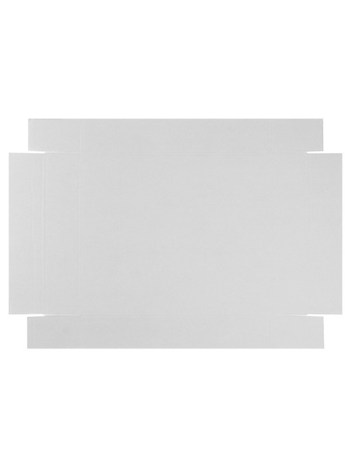 Коробка сборная без печати крышка-дно белая без окна 37×32×7 см