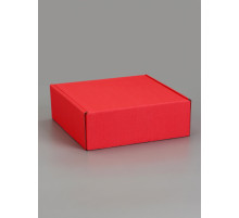 Коробка самосборная, красная, для подарков, хранения и отправки посылок, 23×23×8 см