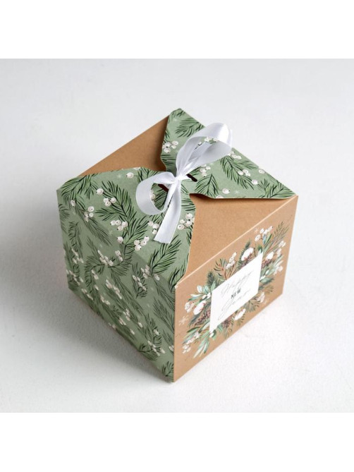 Коробка подарочная новогодняя складная «Волшебство», 12×12×12 см, Новый год