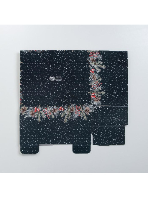 Коробка подарочная новогодняя складная «С Новым годом», 31×25.5×16 см
