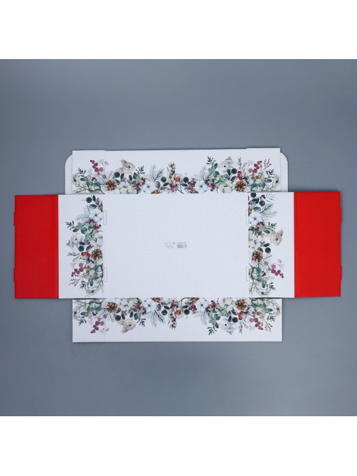 Коробка подарочная новогодняя складная «С Новым годом», 30.5×22×9.5 см