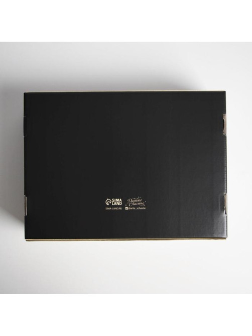 Коробка подарочная новогодняя складная Present, 30.5×22×9.5 см, Новый год