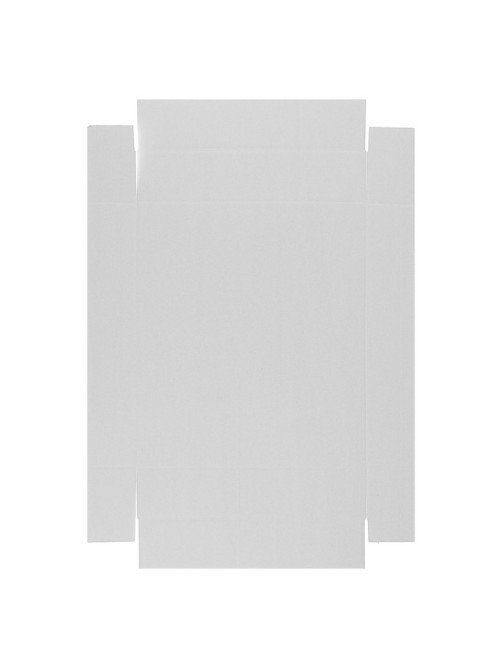 Коробка сборная без печати крышка-дно белая без окна 37×32×7 см
