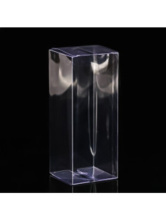 Складная прозрачная коробка из PVC, для упаковки подарков, 6×6×15 см