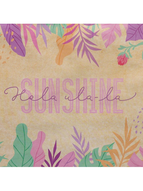 Пакет подарочный крафтовый квадратный, упаковка, «Sunshine», 30×30×12 см
