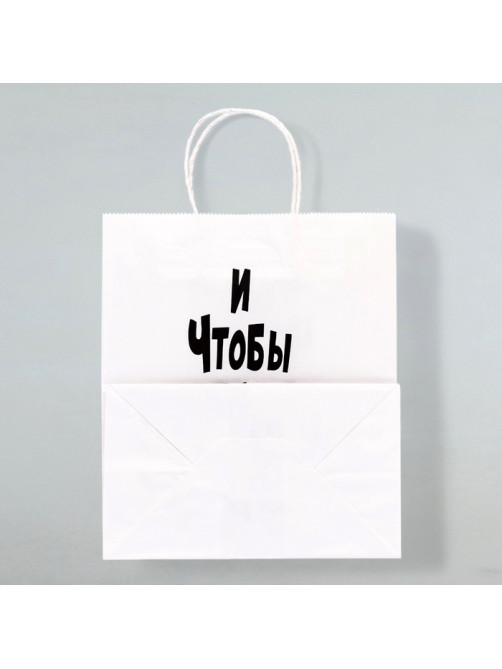 Пакет подарочный с приколами «И чтобы песок не сыпался», 24×14×28 см