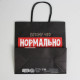 Пакет подарочный новогодний «Нормально надо отвечать», 22×22×11 см