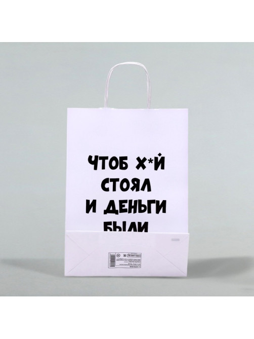 Пакет подарочный «Чтоб деньги были», 24×14×28 см