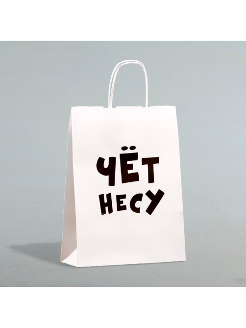 Пакет подарочный бумажный «Чёт несу», 24×14×28 см