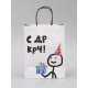 Пакет крафт с приколами «С ДР КРЧ», 21×11×27 см