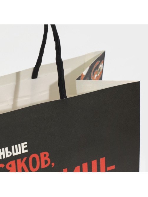 Пакет подарочный новогодний «Косяки наше всё», 22×22×11 см