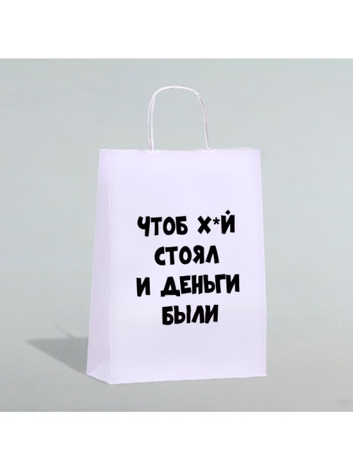 Пакет подарочный «Чтоб деньги были», 24×14×28 см