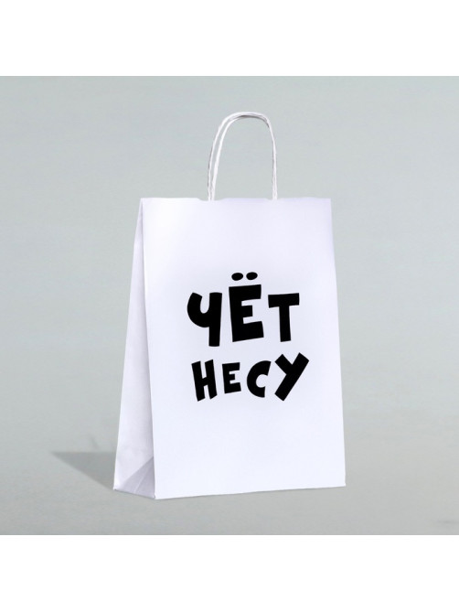 Пакет подарочный бумажный «Чёт несу», 24×14×28 см