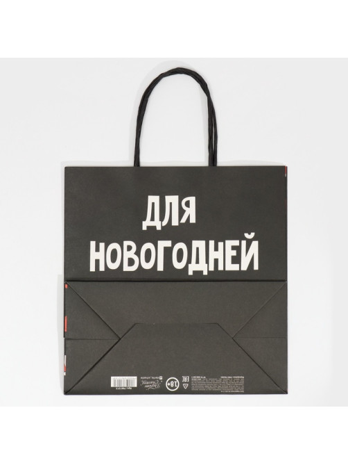 Пакет подарочный новогодний «Новогодняя суета», 22×22×11 см