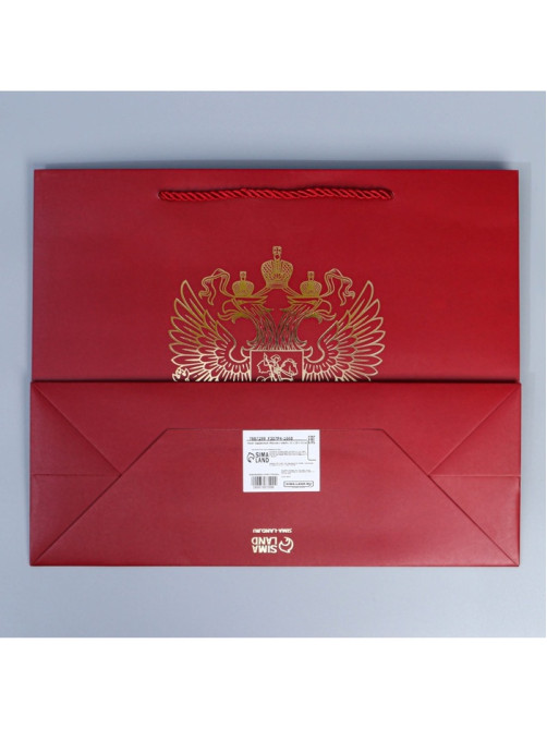 Пакет подарочный, упаковка, «Россия с тобой», 32×26×12 см